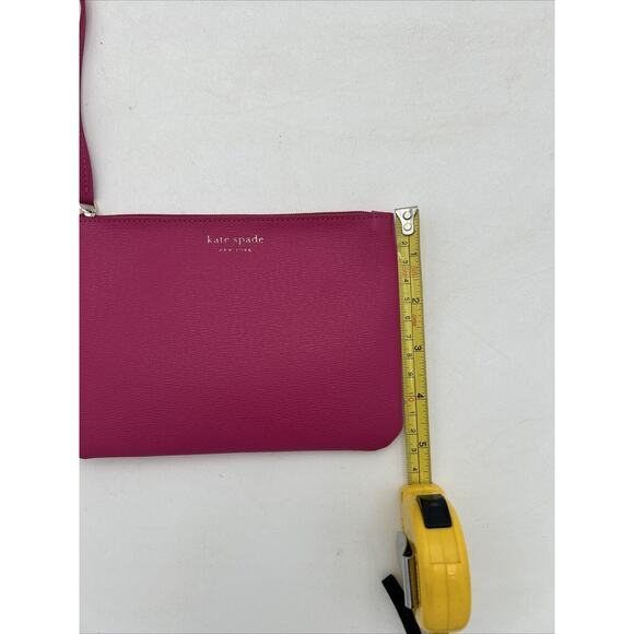 Kate Spade Keaton Medium L Zip Wristlet Dark Magenta 7" W x 5" H - Picture 11 of 11